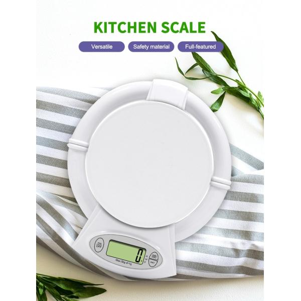 CR2032 Lithium Battery Powered 5000G Home Kitchen Scale