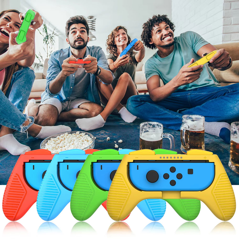 Laudtec Grip Kit Protective Cover for Switch Joycon 360 Anti-Fall Shockproof Shell Slim Lightweight Soft Skin Friendly Yxj15