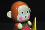 Candy Container Plastic Monkey Figurines , Plastic Monkey Toy Small Size