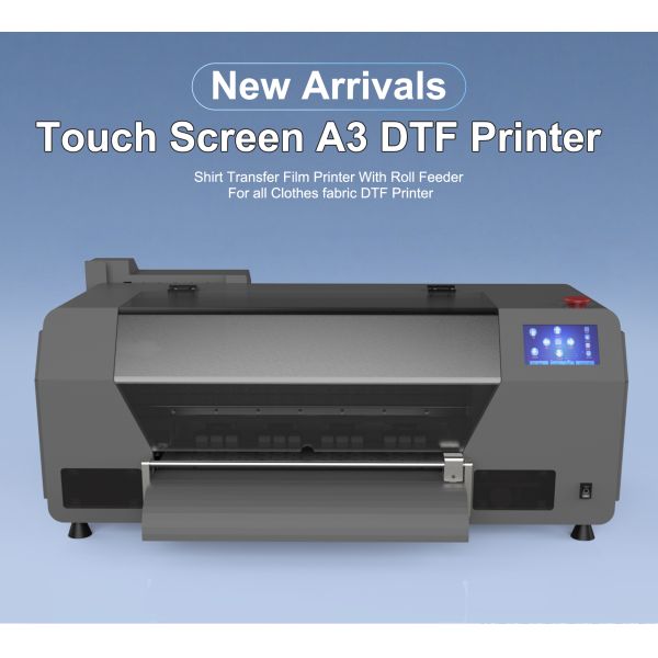 KECAI Touch Screen Full-Automatic DTF Printer Single XP600 Heads A3 T Shirt PET Film Inkjet DTF Printing for Clothes Fabrics