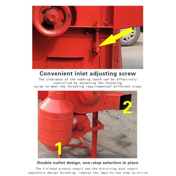 Agricultural Grain Thresher Machine Multi Functional Voltage 380V