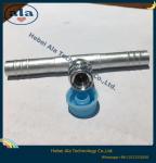 Auto A/C Hose Clamp Straight Connector With R134a Refrigerant Valve/Through Pipe