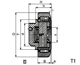 Buy cheap Bearings for Material Handling System: Combined Bearings for &quot; I &quot; Standard Profiles AWD055-70 product