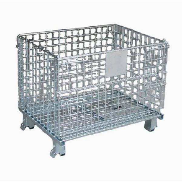Customized Heavy-Duty Stackable Steel Wire Mesh Basket Durable Storage Logistics Transportation