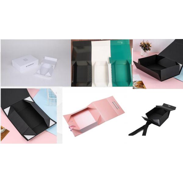 White Matte Collapsible Magnetic Gift Boxes