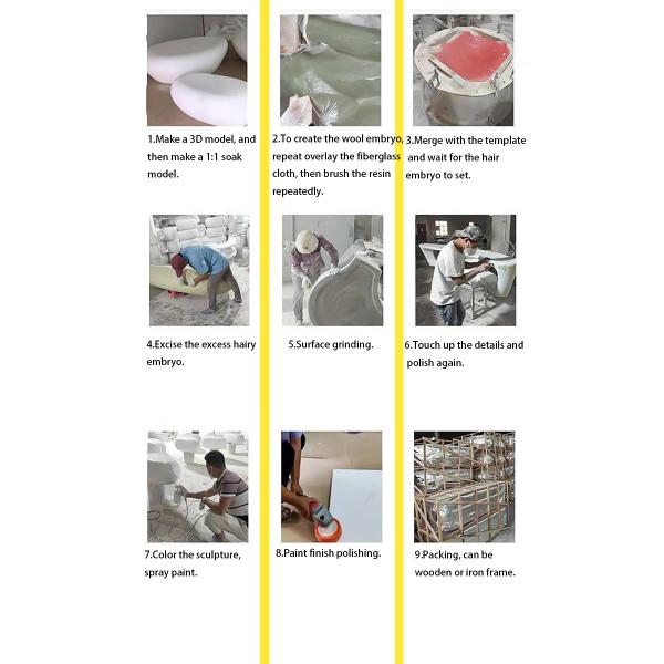 Polishing Metal Art Sculptures Brass Outdoor Wall Decoration Architectural Beam Column Protection