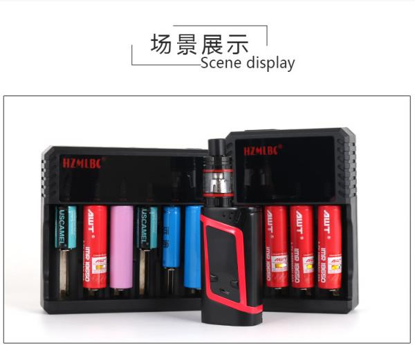 Portable 18350 Battery Charger , 26650 Battery Charger For Vapor Cigarette