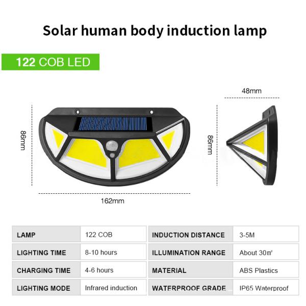 LED Solar Light Outdoor Solar Lamp with Motion Sensor Light Sunlight Street Lamp LED Spotlight for Garden Decoration