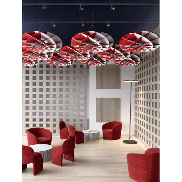 Rectangular Strip PET Acoustic Lighting for Oiifce Decoration