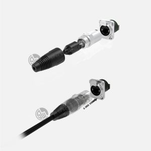 IP67 Waterproof Rj45 Ethernet Chassis Connector Female And Male Indoor Use