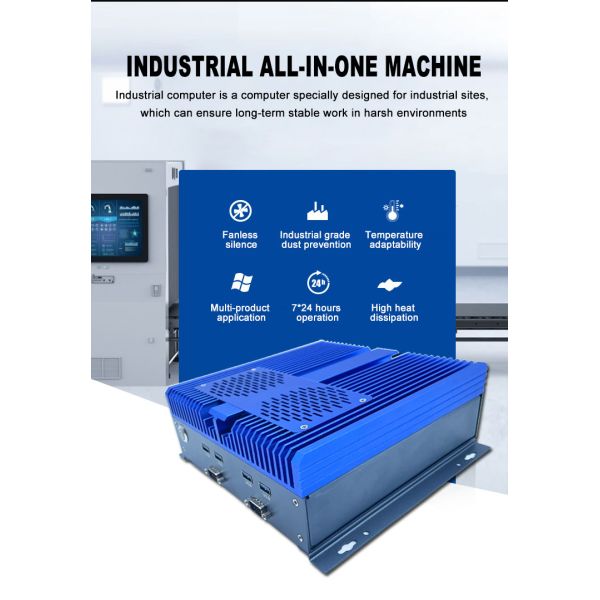 Fanless Embedded Computer Intel Core I3/i5/i7 Processor Triple Monitor Support Dual Gigabit LAN Industrial Grade Stock Available