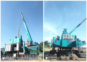 Buy cheap Roadside Hydraulic Piling Machine 460T Piling Capacity No Air Pollution product