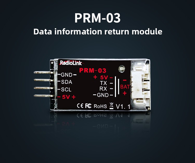 Ledi Prm-03 Plastic GPS Racing Drone Parts Includes Data Return Module Latitude Longitude Flight Speed Climb Speed Accessories