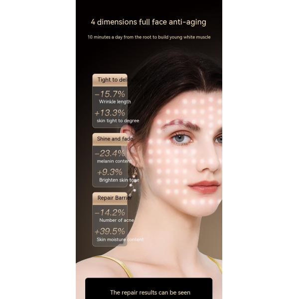 7 Colors led light therapy soft silicone skin whitening led facial mask