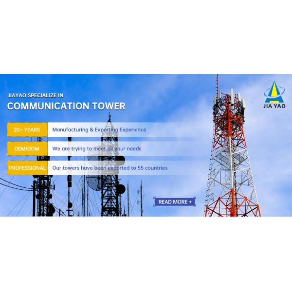 20M 30M 45M Hot Dip Galvanized 4 Legged Angle Steel Tower For E-commerce Industrial Park 5G