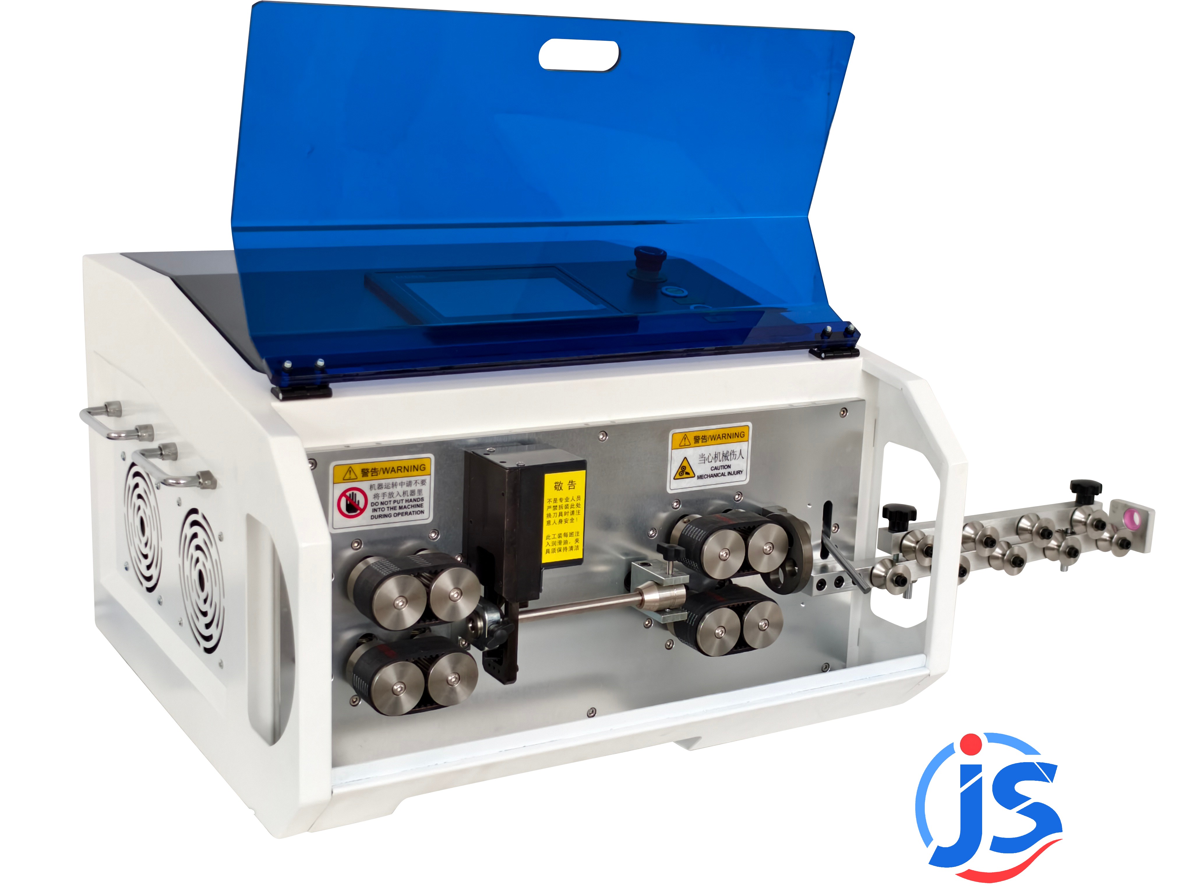 Fully Automatic Small Cable Strip and Cut Machine 1.5mm²-35mm² Wire Size 7 Inch PLC Touch Screen Control
