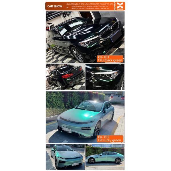 TPU White green 1.52m*15m green orange grey heat self-healing tpu PPF color change ppf auto anti scratch car paint surface protection film
