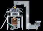 Combined electronic scale packing system for automatic granule packing machine