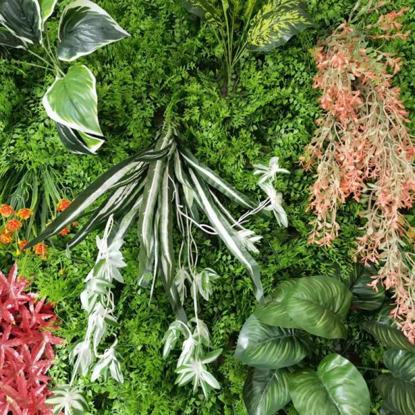 factory directly outdoor landscaping artificial decorative plastic grass wall for gardening