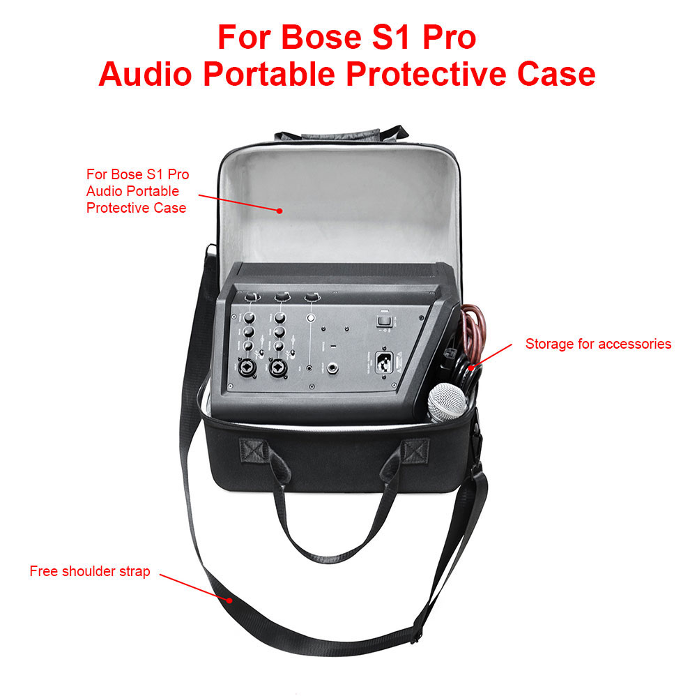 Wireless BT Speaker Bag Protective Eva Hard Case High Quality Waterproof BTes for Bose S1 Pro Wholesale OEM/ODM/Private Label