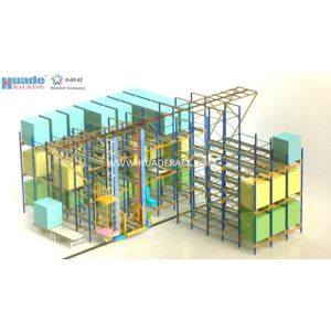 ASRS Solution Shuttle Racking System Stacker Crane Combined With Shuttle