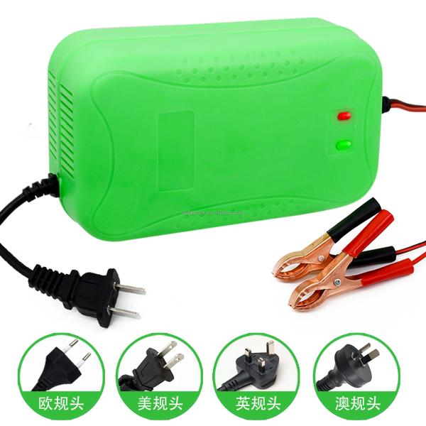 90% Charging Efficiency 125W Output Power Digital LCD Display 3-Stage Lead Acid Battery Charger 12V 6A for Car Auto