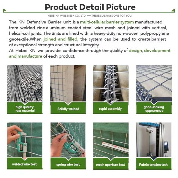 Explosion Proof Sand Retaining Wall Defensive Barrier Security Fence