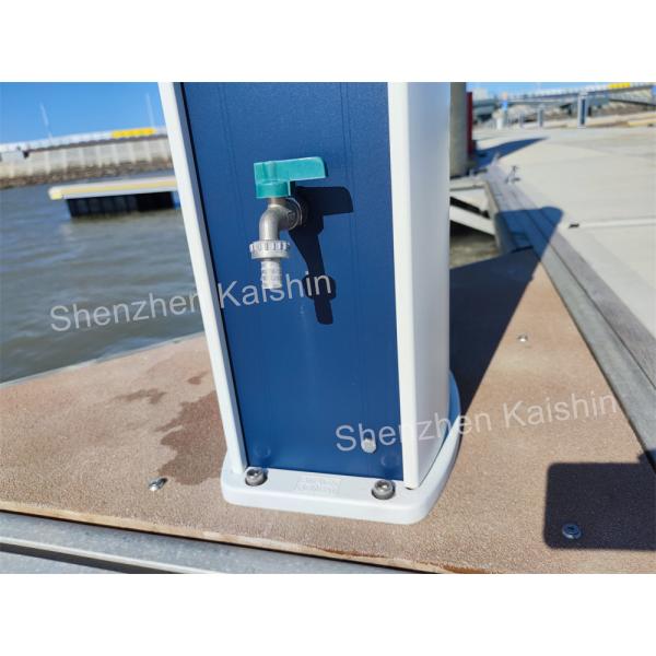Motorboat Platform Aluminum Power And Water Pedestal Pontoons For Pontoon Boat Service Bollard Power and Water Pedestal
