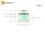 50ml plastic acrylic cream jar double layer good design for cosmetic packaging