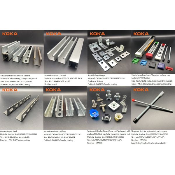 Customized 41x21 Slotted astm 123 Strut Channel