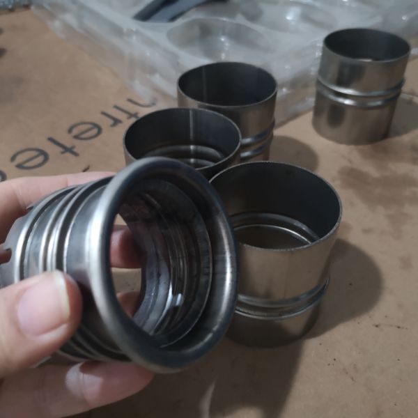 Multi-Stage Deep Drawn Cylindrical Metal Shell showing seamless construction with uniform wall thickness for durable performance