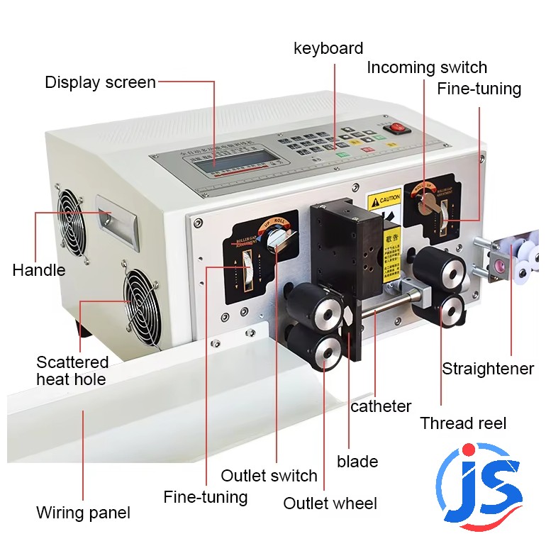 Hot Sell Full Automatic Sheathed Cable Stripping Machine Multi Stripping Machine Outer Front Stripping Length :10mm-120mm