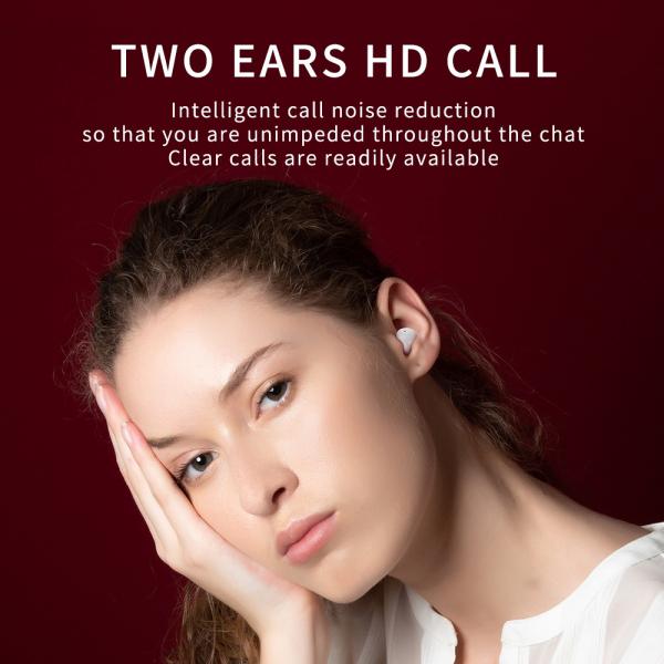 Bluetooth 5.0 Wireless Car Earbuds Mini Binaural Earphone Touch Tws T9 Bluetooth Headset (For all Smart phone, Notebook, tablet)