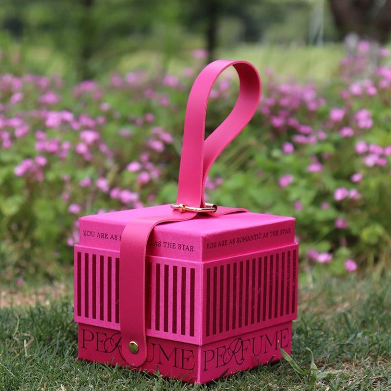 Luxury Wedding Gift Boxes Wholesale With Leather Handle
