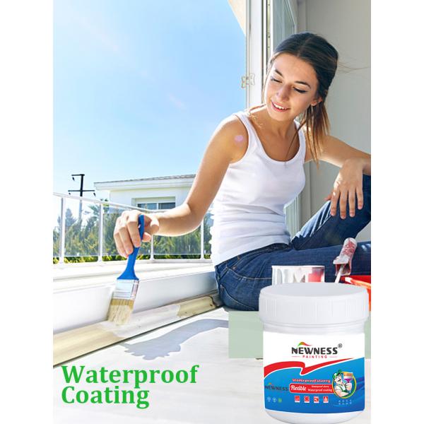 Black Elastic Coating High Temperature Resistant for Professional Roof Waterproofing