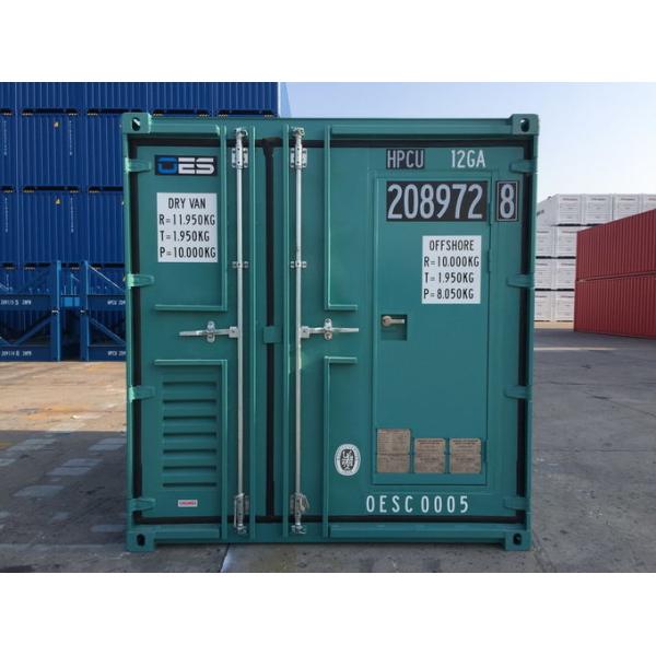 Offshore Small Shipping Containers With Man Door DNV Standard 10 Foot Steel Floor