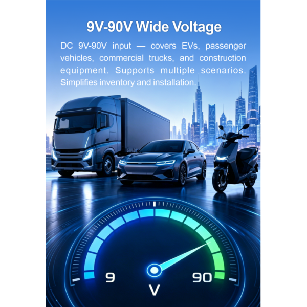 VM60 4G Industrial Wide-Voltage GPS Vehicle Tracker