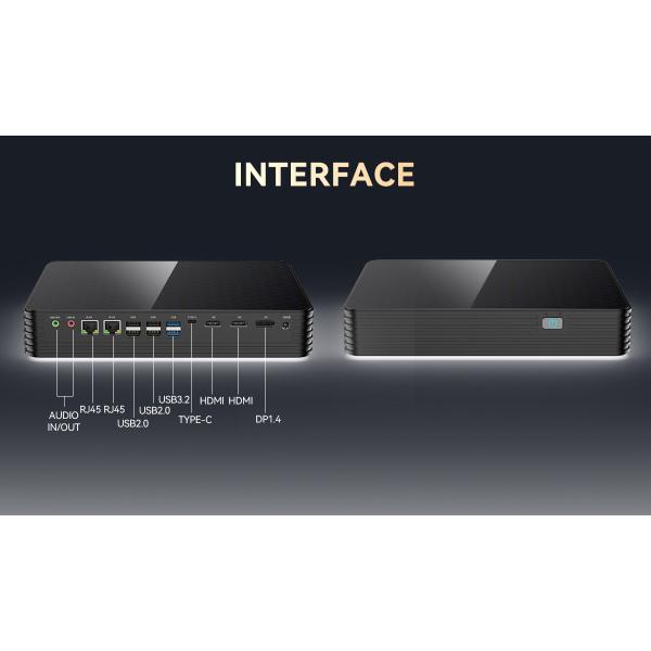 AMD Ryzen 9 5900HX Mini Gaming PC Dual LAN Dual HD DDR4 64GB With Fan