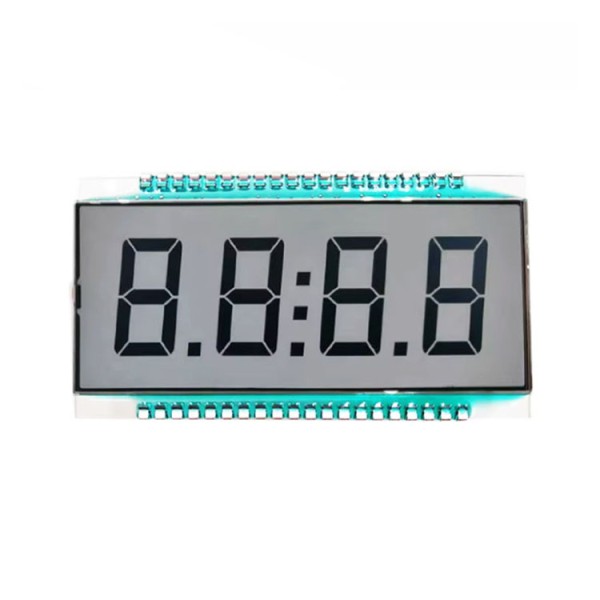 TN Customized 4 Digit 7 Segment Monochrome LCD Display Fuel Dispenser Screen