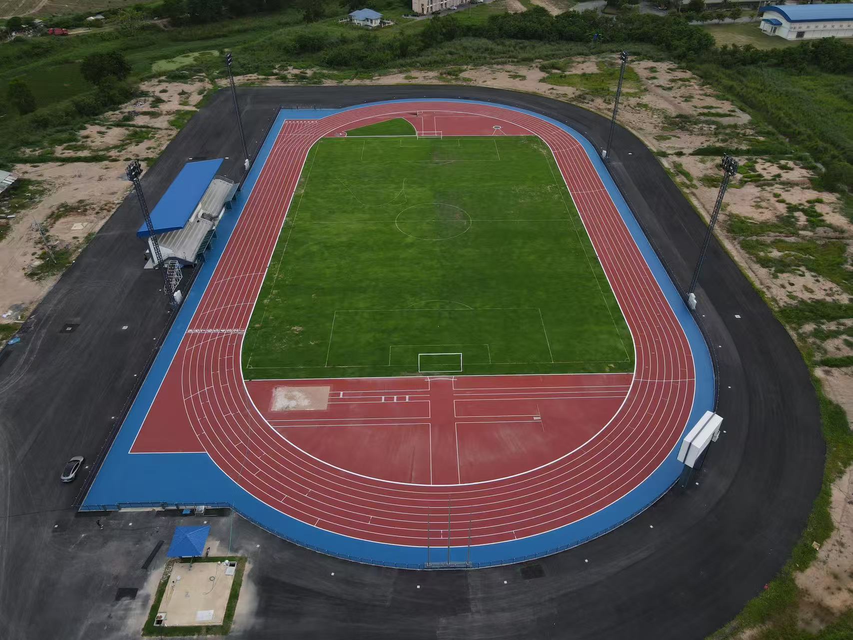 IAAF Approved 400 Meters Polyurethane Running Track Manufacturer In China Sandwich System
