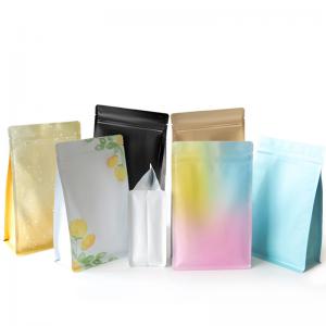 Buy cheap 150 X 270mm Rectangular Flat Bottom Packaging Bag Plain Sugar Paper Pouch product