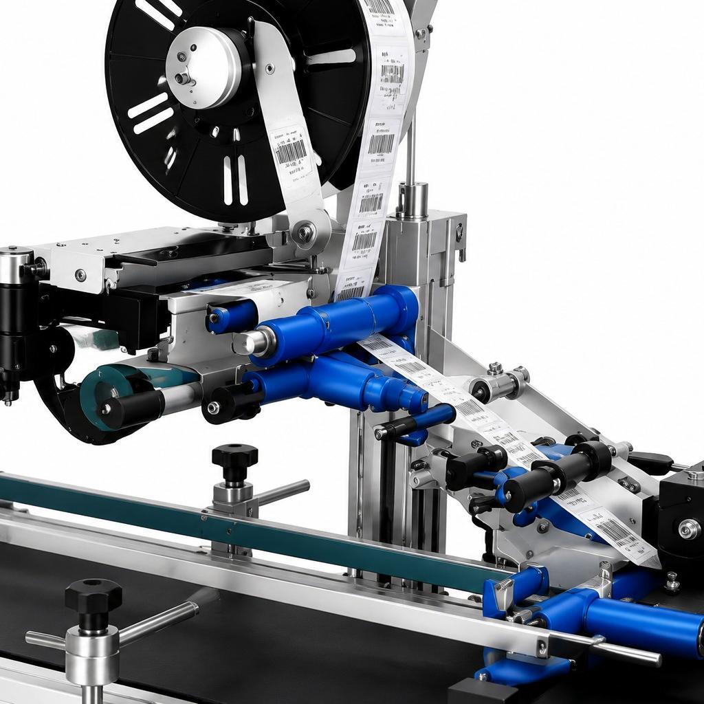 High Speed Auto Top Labeling Machine for Boxes / Trays / Flat Products