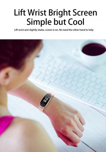 Plastic Case Fashion Smart Wrist Watch With HD Display , Automatic Sleep Test