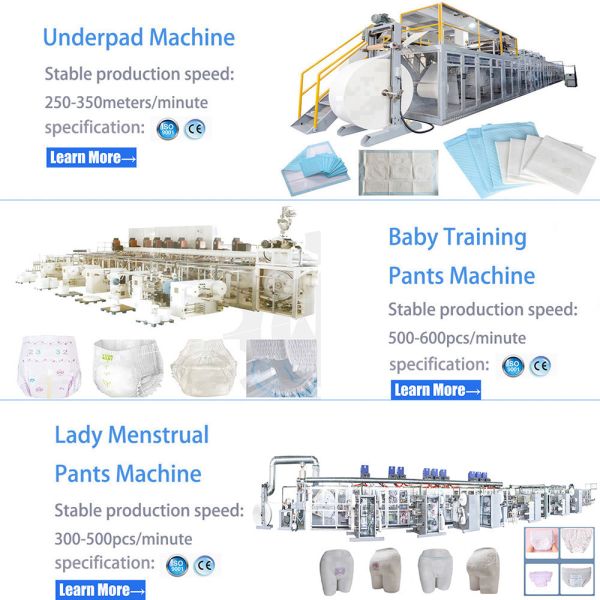 400pcs/min Menstrual Panties Sanitary Pad Making Machine Customized