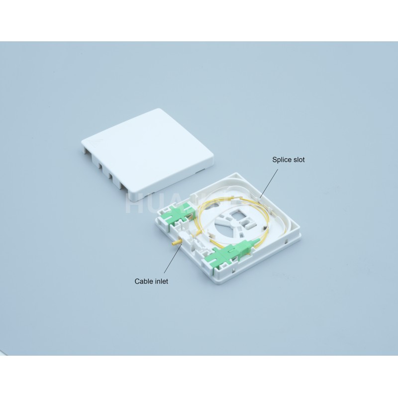 Household Optical Fiber Box With Two SC / 2LC Adapter Interfaces
