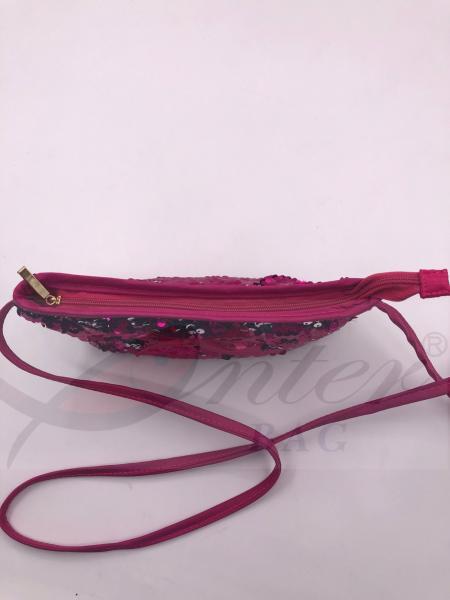 Sequin Shoulder Bag,Crossbody Bag with Zipper Pockets,Two-sided sequin bag