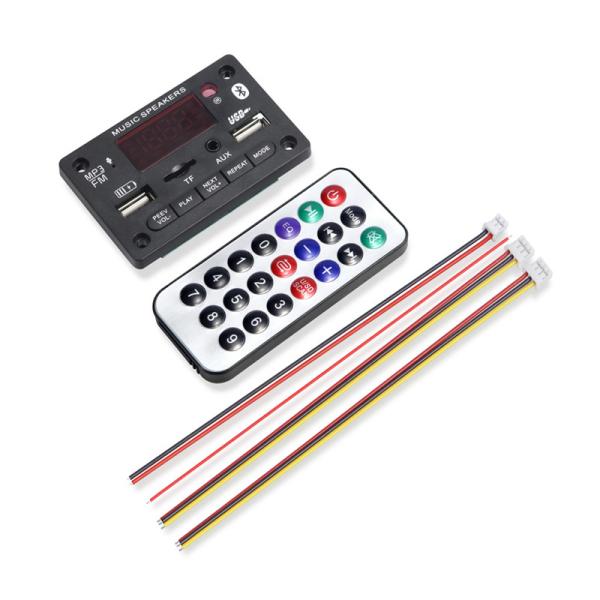 Wireless BT 5.0 MP3 Player Module with 6-12V DC and Lossless Audio Support for Car Audio Systems