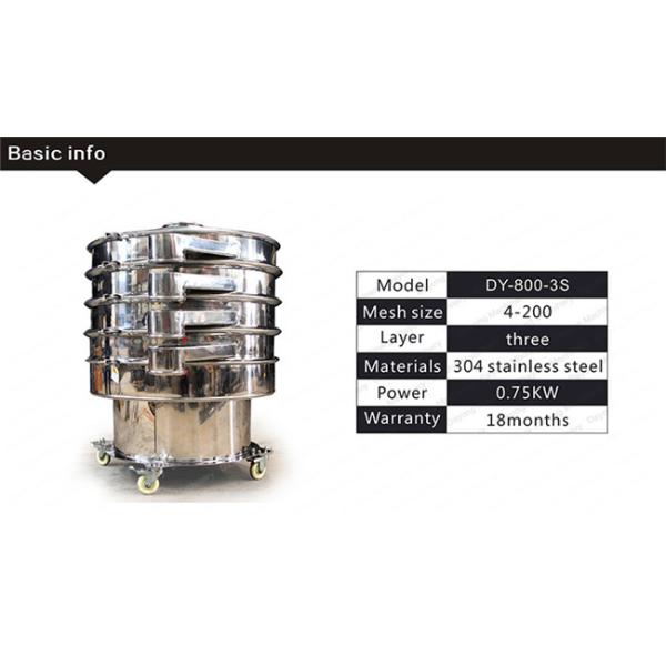 Rotary Ceramic Slurry Round Vibrating Sieve Machine / Vibrating Screen