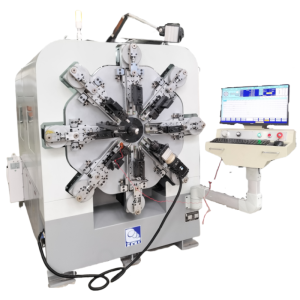 Camless Automatic Spring Machine , Spring Making Machine With Twelve Axes