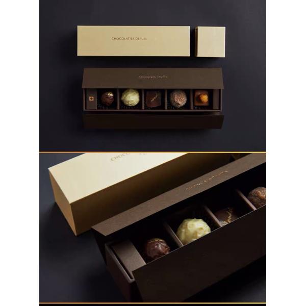 Drawer Type CMYK Christmas Sweet Boxes Empty Assorted Truffle Cardboard Holiday Candy Gift Boxes